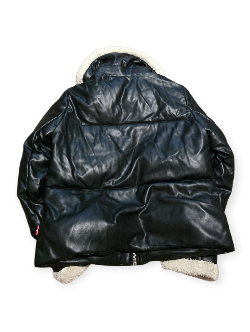 Levi's women's black faux leather puffer - Picture 5 of 8